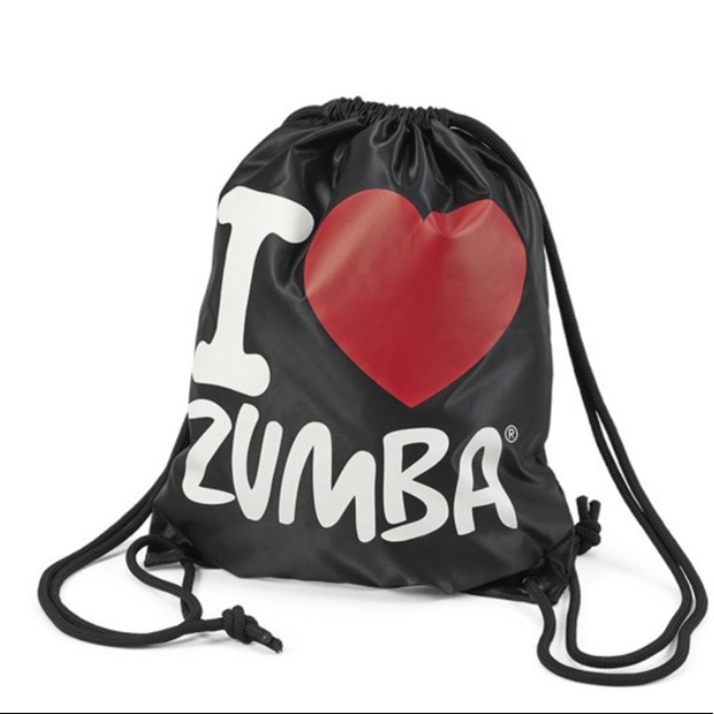 I Love Zumba Drawstring Bag